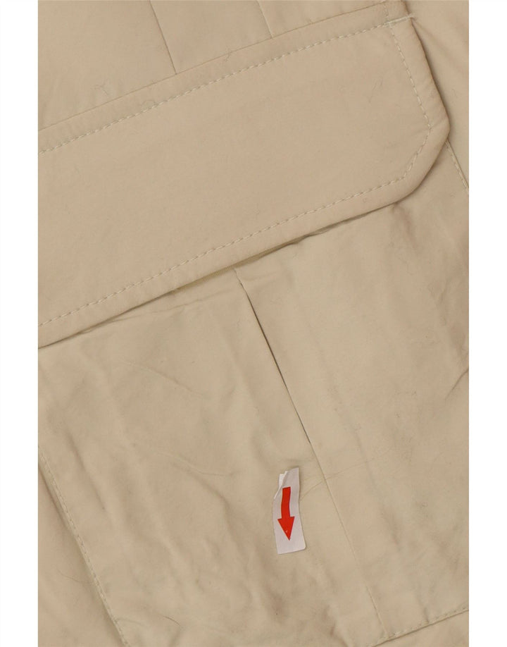 Женская стеганая куртка в стиле милитари Blauer UK 18 XL, бежевый нейлон