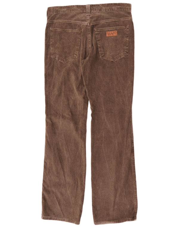 Мужские прямые вельветовые брюки Wrangler Roxboro W32 L34, коричневый хлопок