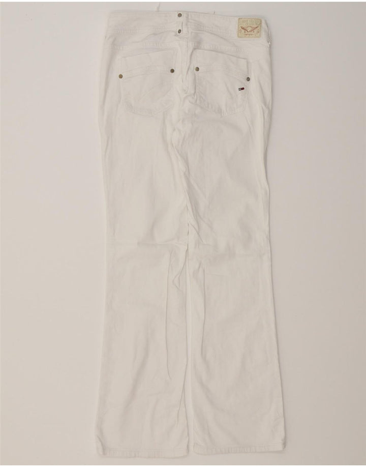 TOMMY HILFIGER Womens Bootcut Jeans W30 L32 White Cotton Vintage Tommy Hilfiger and Second-Hand Tommy Hilfiger from Messina Hembry 