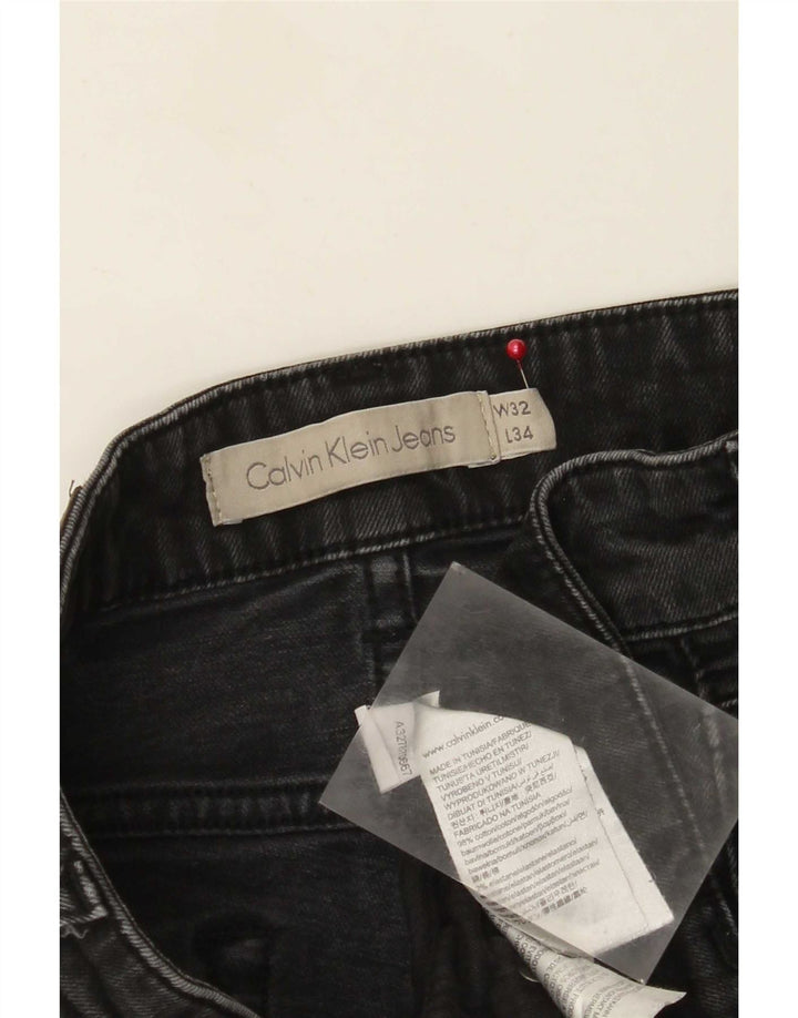 Женские узкие джинсы Calvin Klein W32 L34, черный хлопок