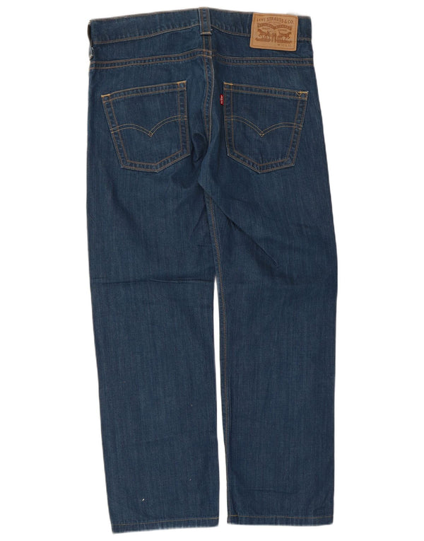 Мужские прямые джинсы Levi's W33 L28 синие, хлопок