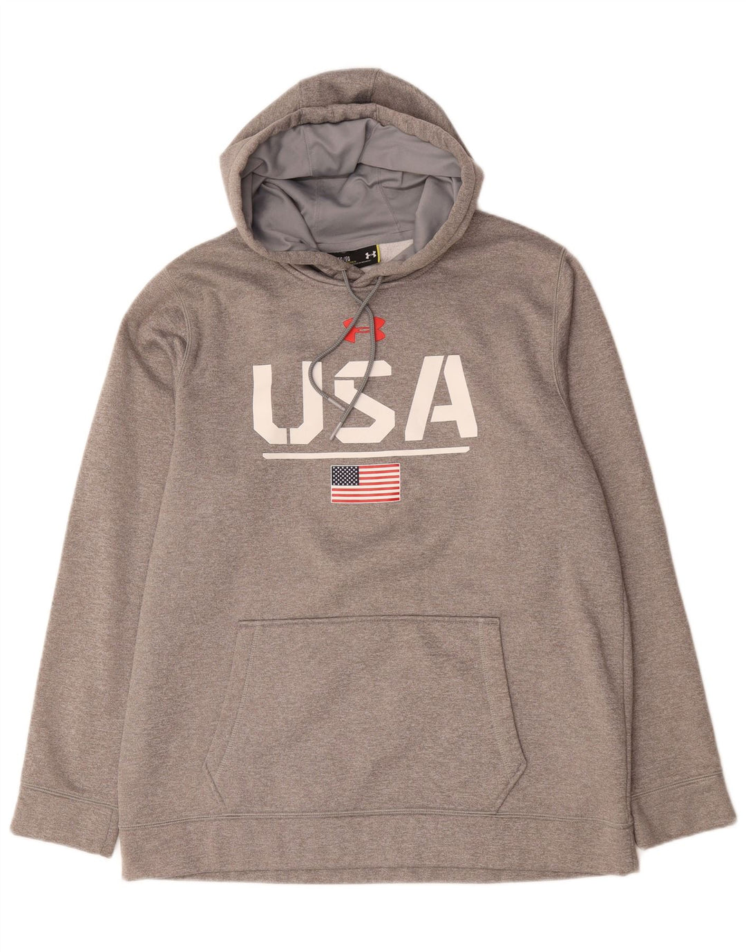 Мужской джемпер с капюшоном Under Armour XL, серый полиэстер