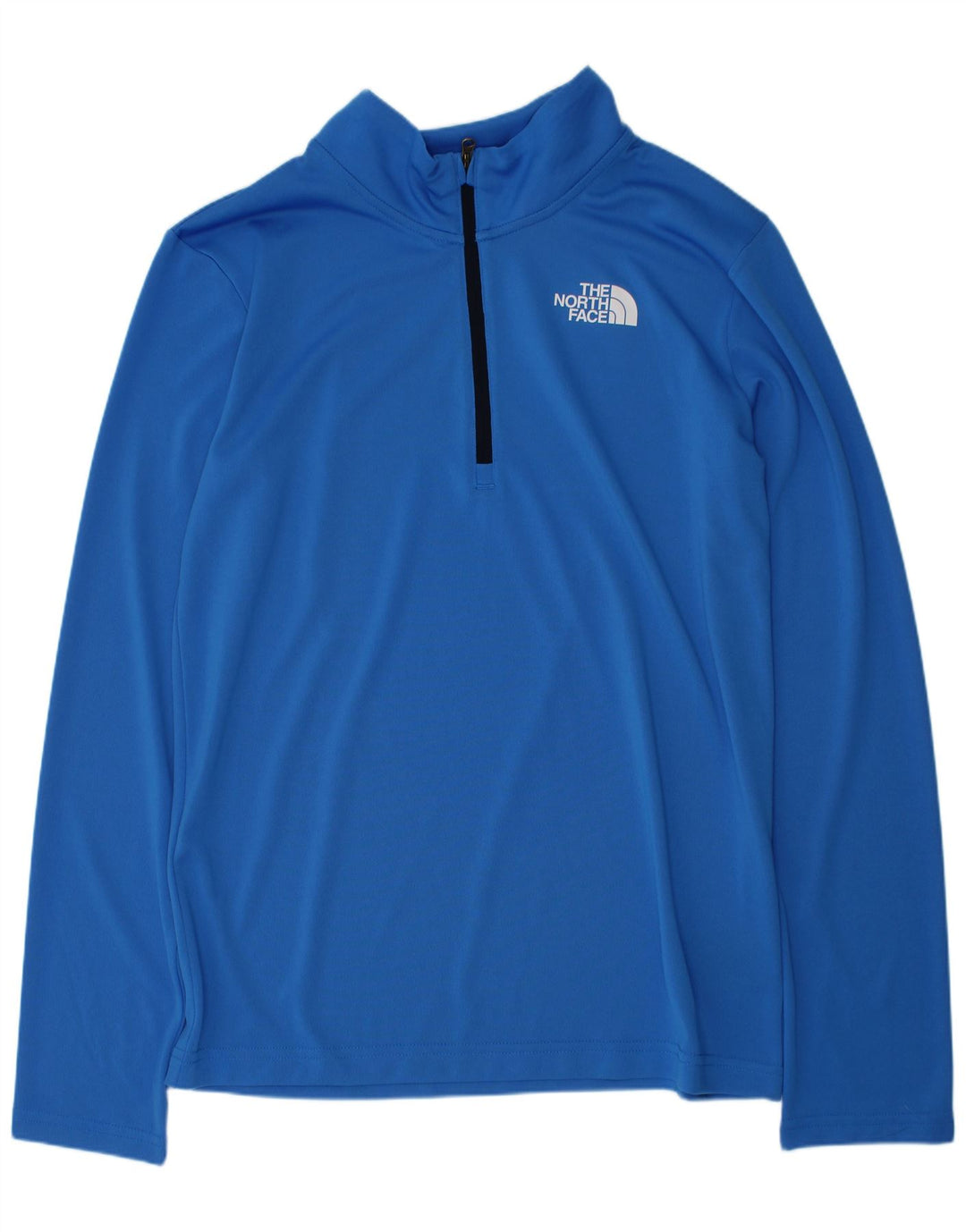 Пуловер с воротником на молнии для мальчиков The North Face, спортивный костюм, топ 13–14 лет, большой синий цвет