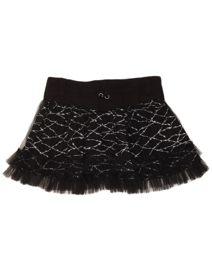 HELL BUNNY Женская мини-юбка-пачка XL W36, черный хлопок