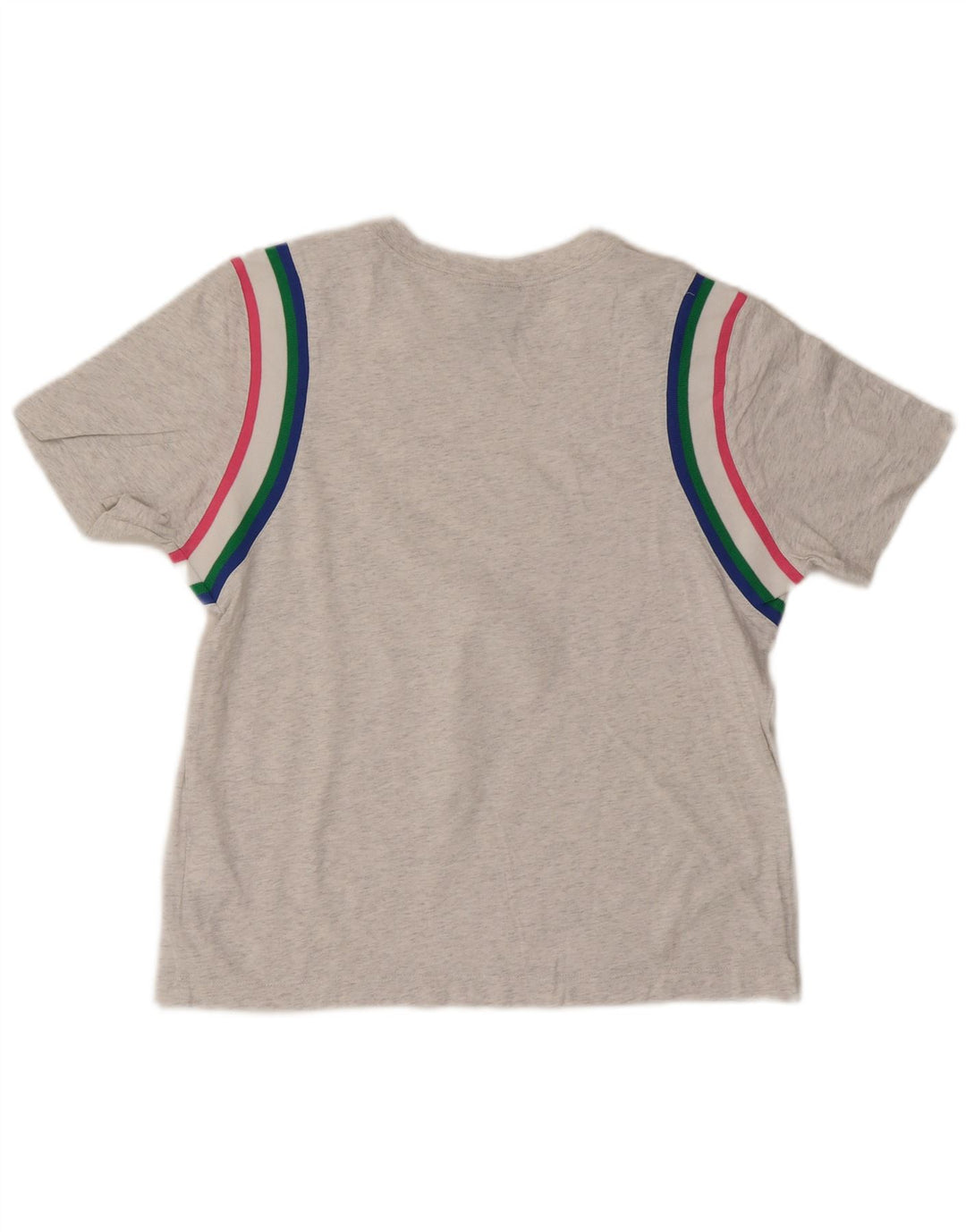 Женская футболка Nike Top UK 14, хлопковая, в серую полоску среднего размера