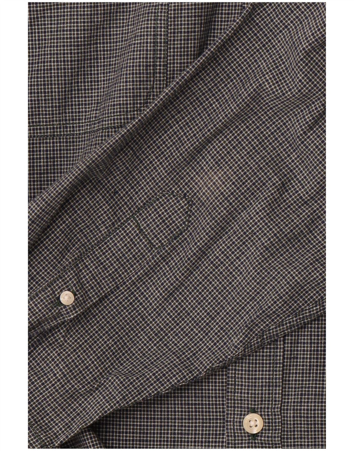 Мужская рубашка узкого кроя LEVI'S, большая темно-синяя клетка в клетку, хлопок