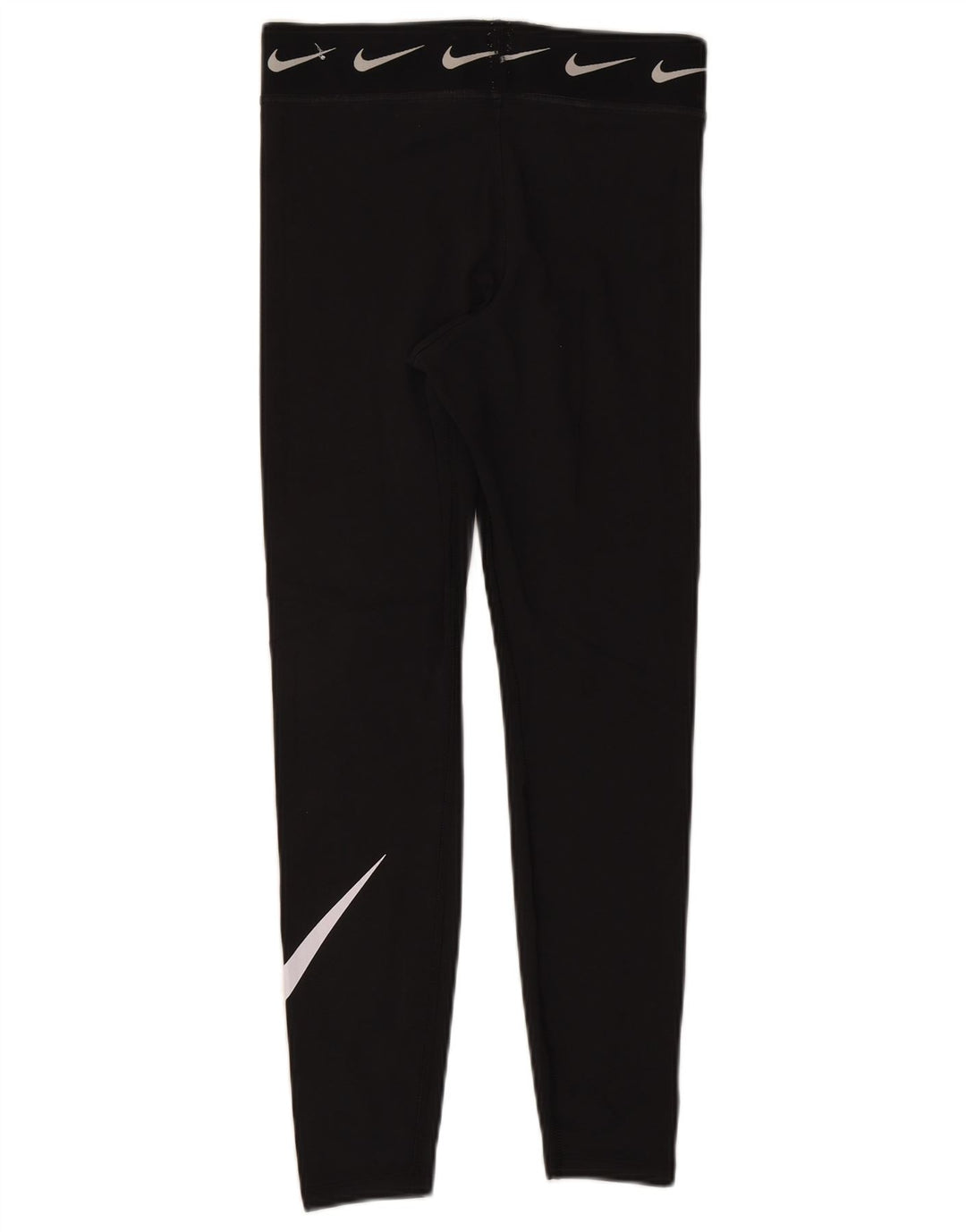 Женские леггинсы с рисунком Nike UK 12, хлопковые, средние, черные