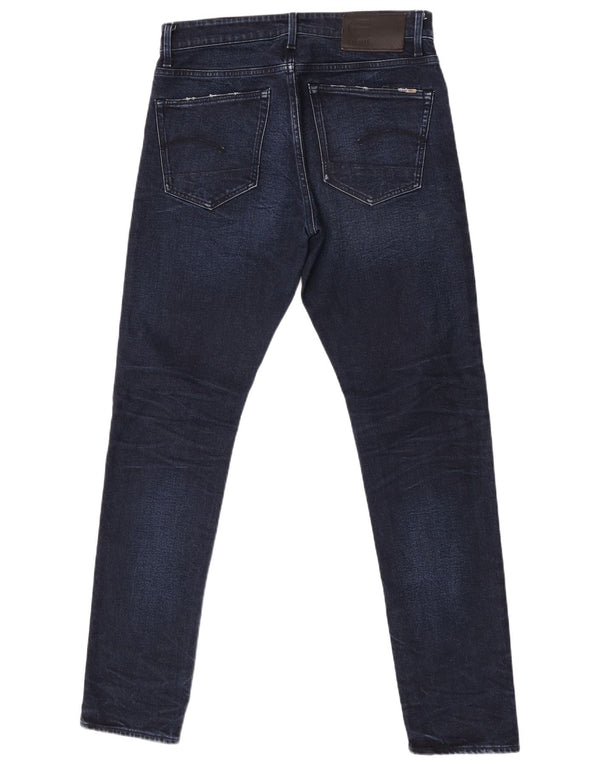 Мужские джинсы G-Star 3301 Slim W32 L34 Темно-синие, хлопок