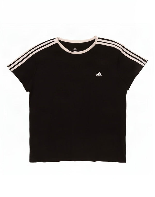 Женская футболка Adidas Top UK 24/26 2XL, черный хлопок