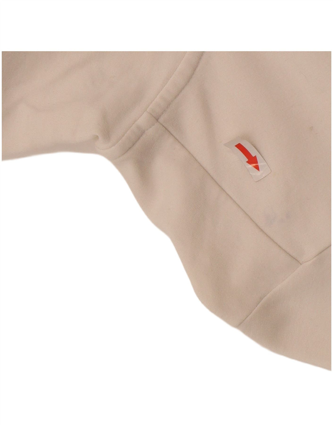 Женский свитер с капюшоном на молнии Nike UK 8/10, маленький белый хлопок