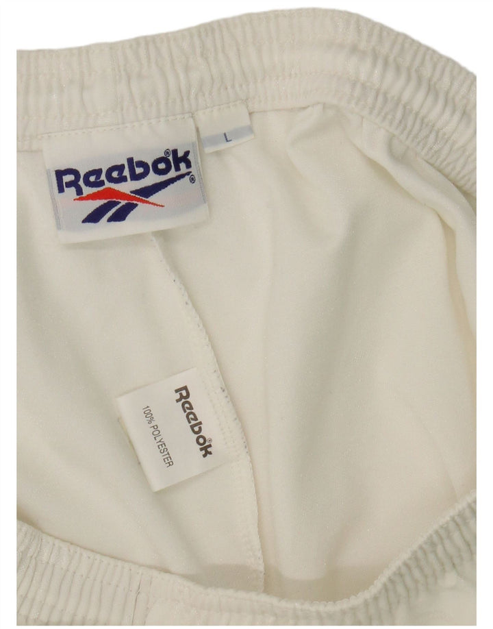 Мужские спортивные шорты Reebok, большие белые, полиэстер