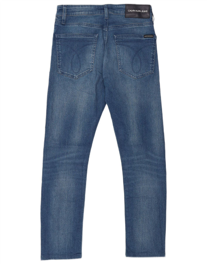 Мужские узкие джинсы Calvin Klein W29 L27, синий хлопок