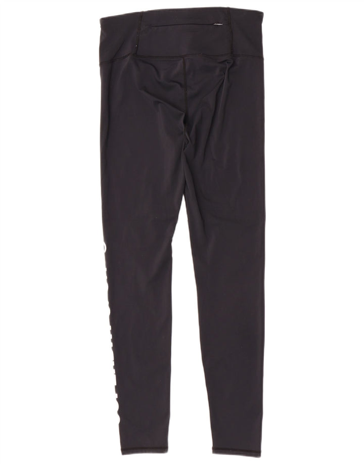 Женские леггинсы с рисунком Superdry UK 14, средний черный полиэстер