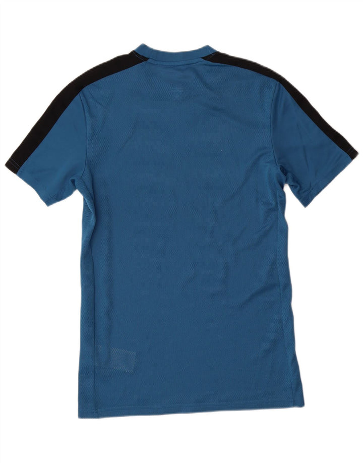 Мужская футболка NIKE Dri Fit с графическим рисунком, маленький синий полиэстер с цветными блоками
