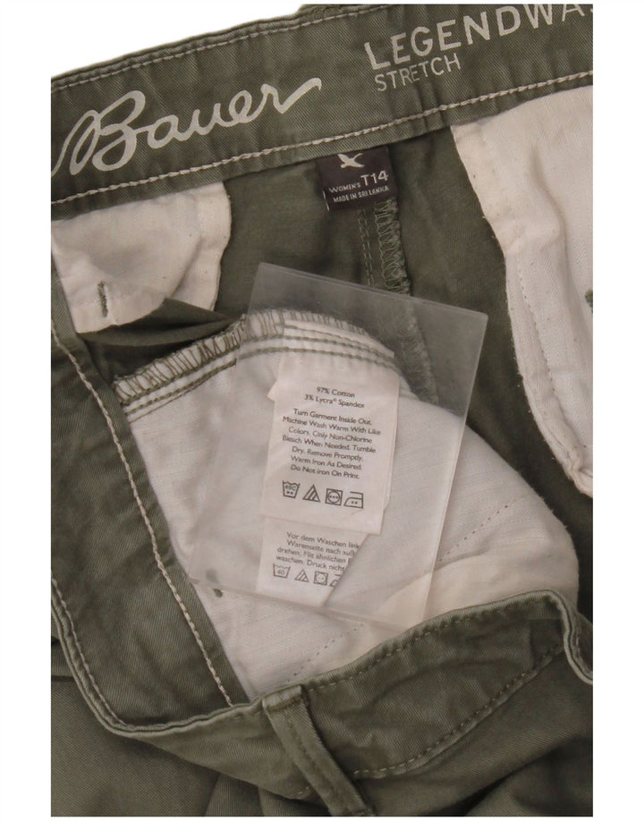 EDDIE BAUER Женские брюки-чиносы бойфренда США 14 XL W36 L33 хаки