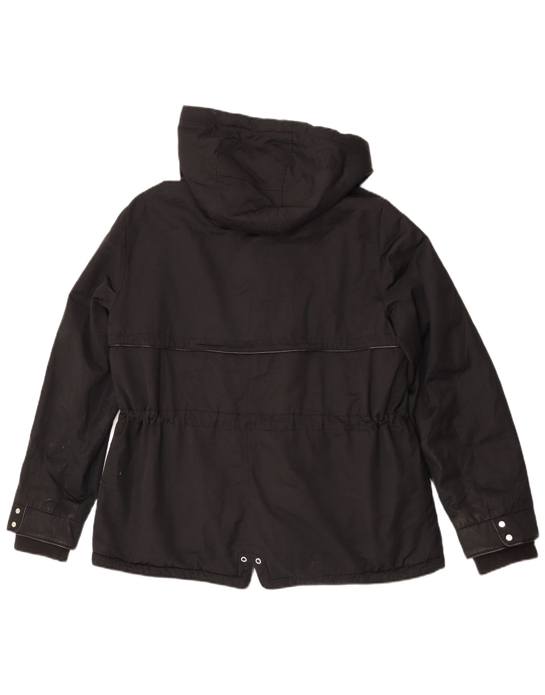 Женская ветровка Zara с капюшоном UK 18 XL, черный полиэстер