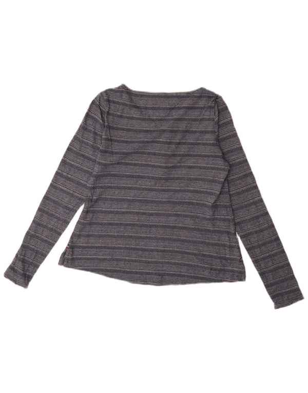 Tommy Hilfiger Женский оверсайз-топ с длинным рукавом UK 6 XS Темно-синий в полоску