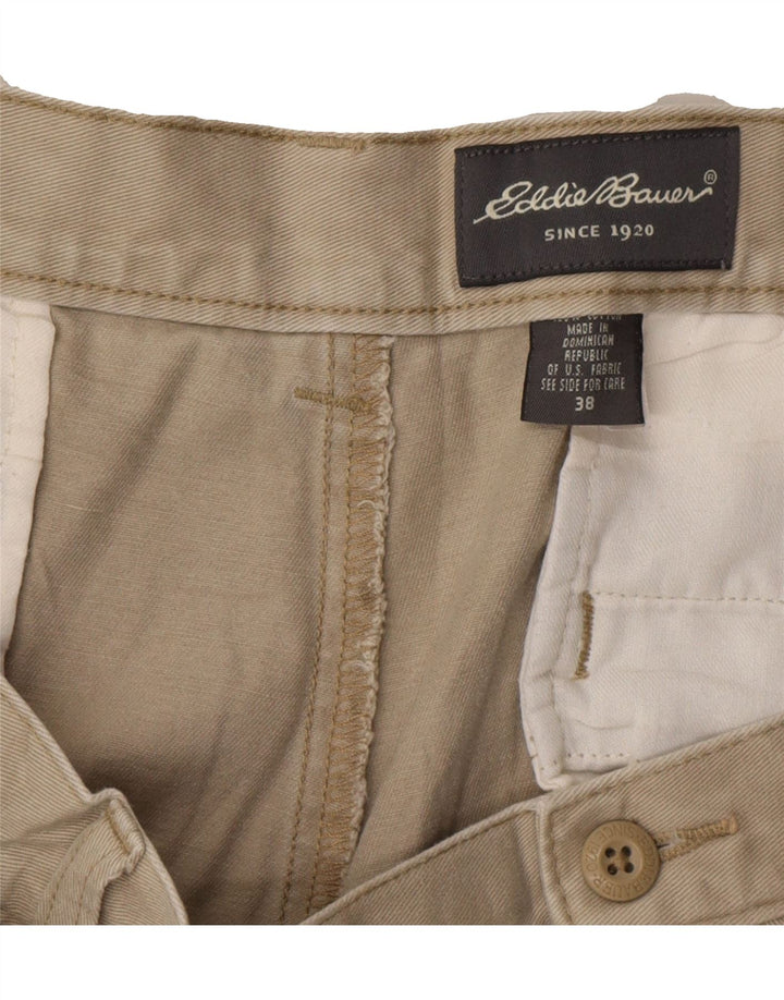 EDDIE BAUER Mens Pegged Chino Shorts W38 XL Grey Cotton Vintage Eddie Bauer and Second-Hand Eddie Bauer from Messina Hembry 