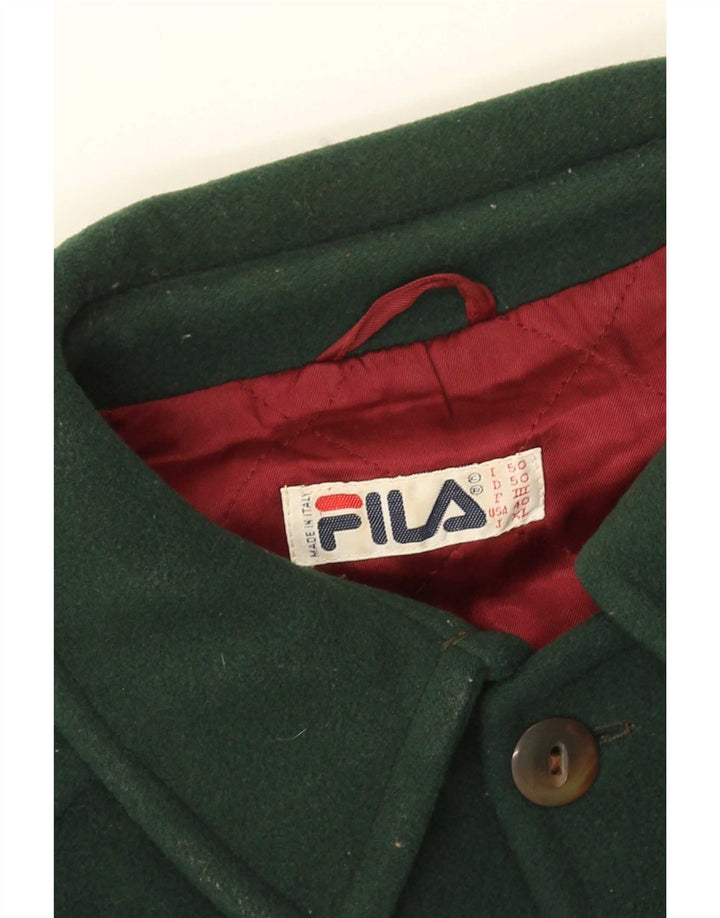 Мужское пальто Fila IT 50 большое зеленое