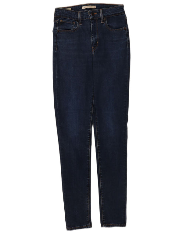 Женские джинсы скинни Levi's 721 с высокой посадкой W26 L30 Темно-синие из лиоцелла