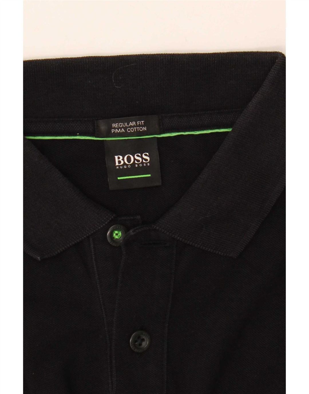 Мужская рубашка-поло обычного кроя Hugo Boss, средний черный