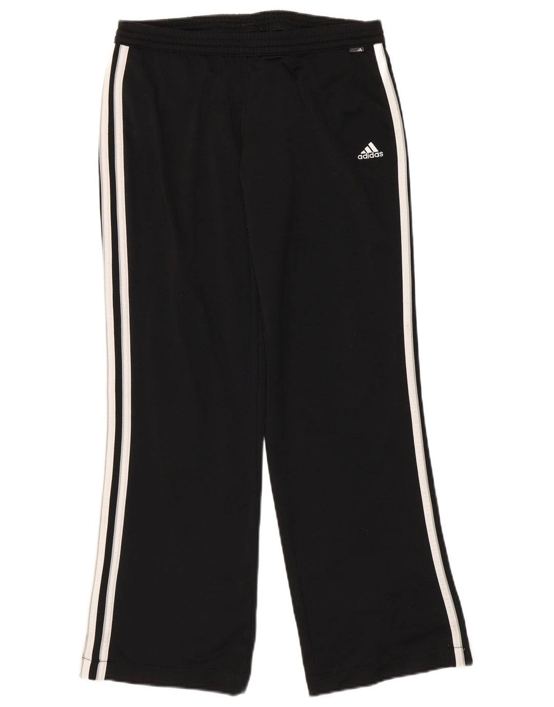 ADIDAS Womens Tracksuit Trousers UK 12 Medium Black Polyester Vintage Adidas and Second-Hand Adidas from Messina Hembry 