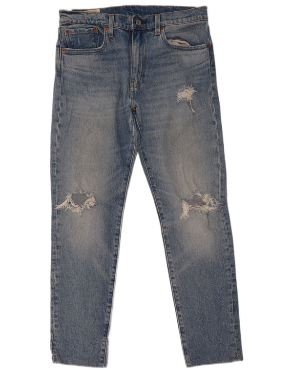 Мужские зауженные зауженные джинсы Levi's 512 W32 L32 синие, хлопок