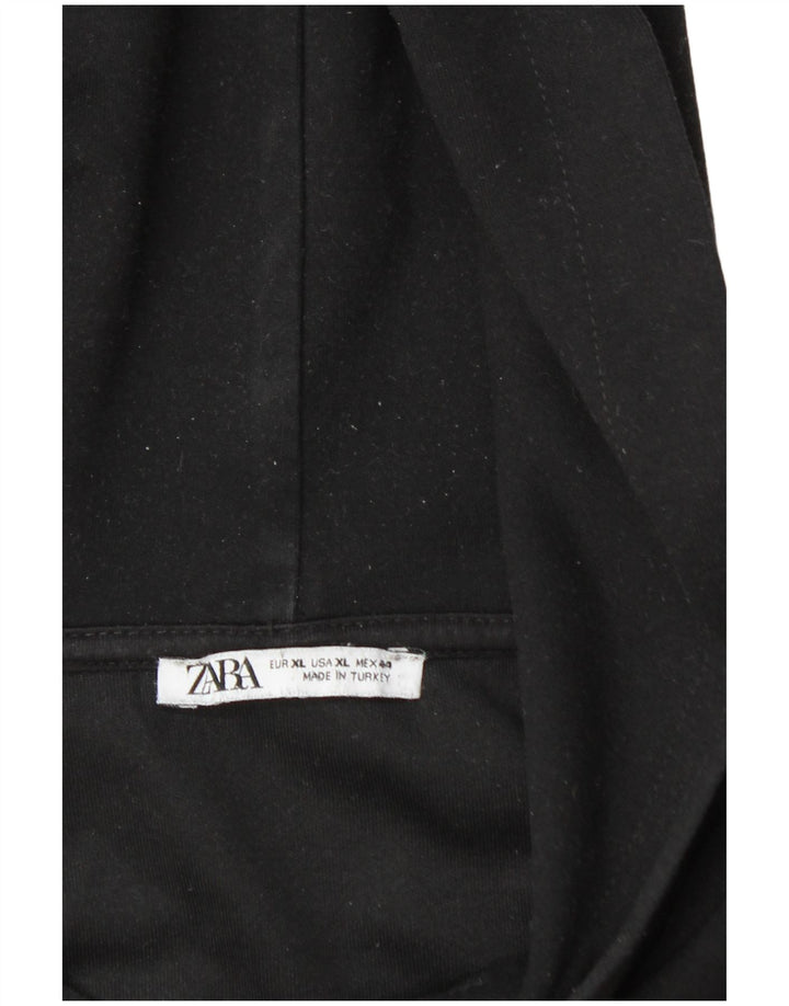 Мужской джемпер с капюшоном Zara XL, черный