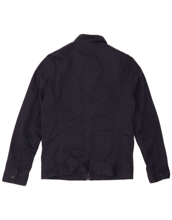 Мужская куртка ZARA в стиле милитари UK 40, большая, темно-синяя, полиэстер