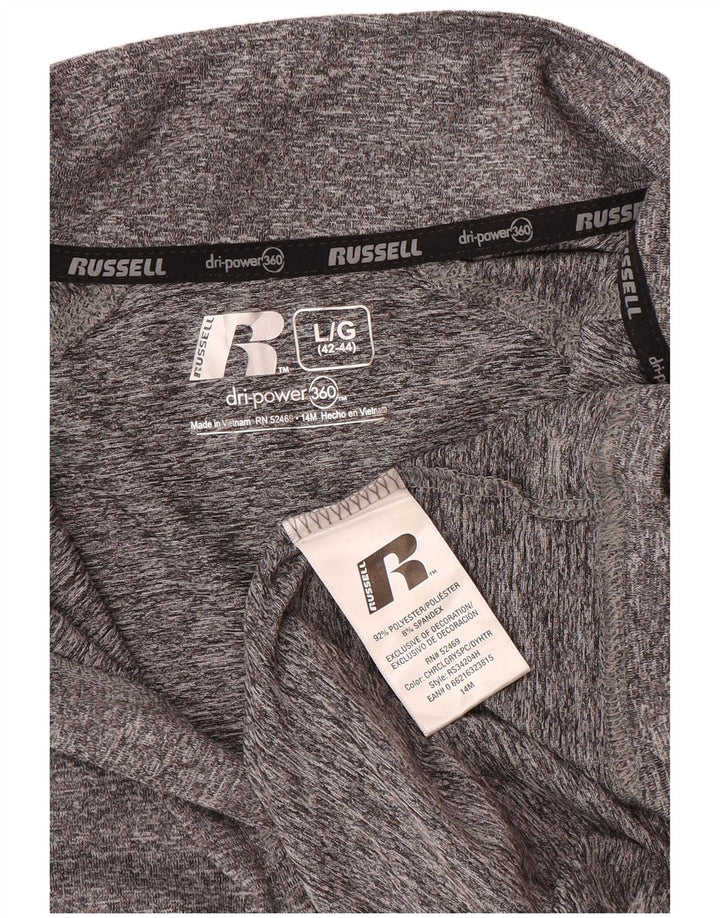 Мужской спортивный костюм-пуловер RUSSELL ATHLETIC Dri-Power UK 42/44, большой серый