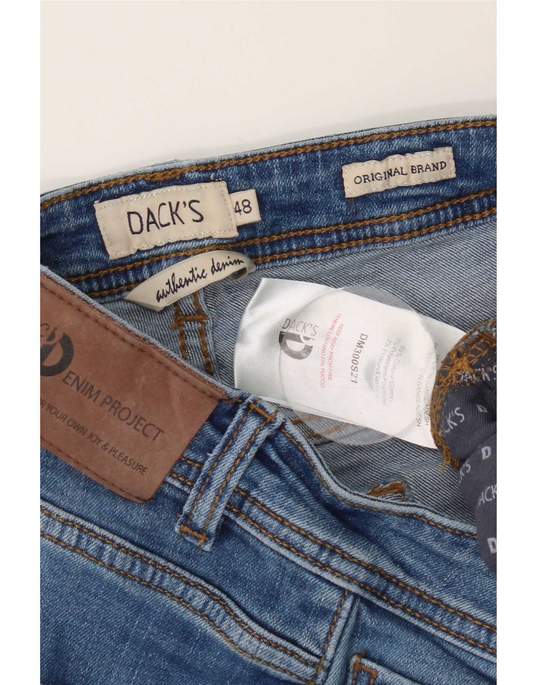 Мужские джинсы Dack's Slim IT 48 Medium W32 L27 Синий хлопок