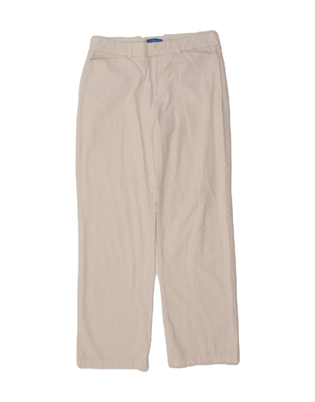 DOCKERS Womens Straight Casual Trousers W30 L30  Off White Vintage Dockers and Second-Hand Dockers from Messina Hembry 