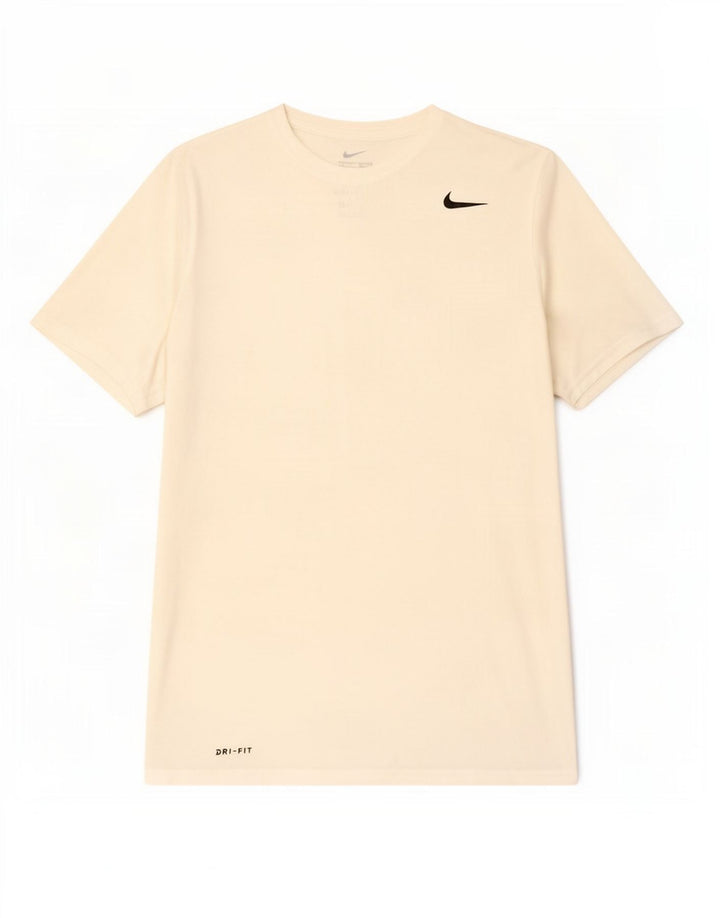 Мужская футболка Nike Dri Fit, средний белый полиэстер