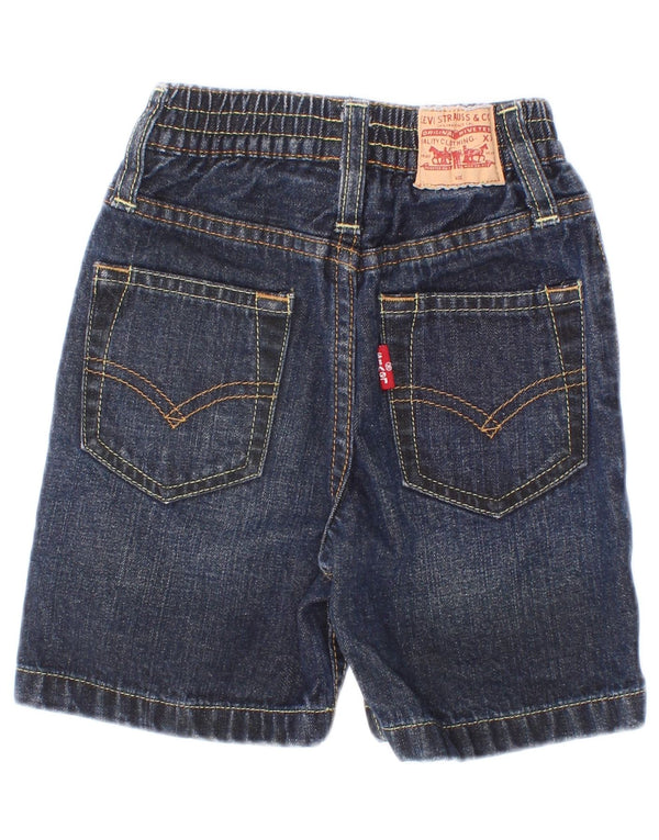 Джинсовые шорты Levi's для маленьких девочек 3–6 месяцев W16, темно-синие