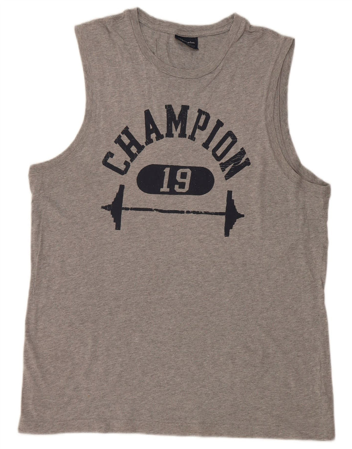 Мужской жилет с рисунком CHAMPION 2XL, серый