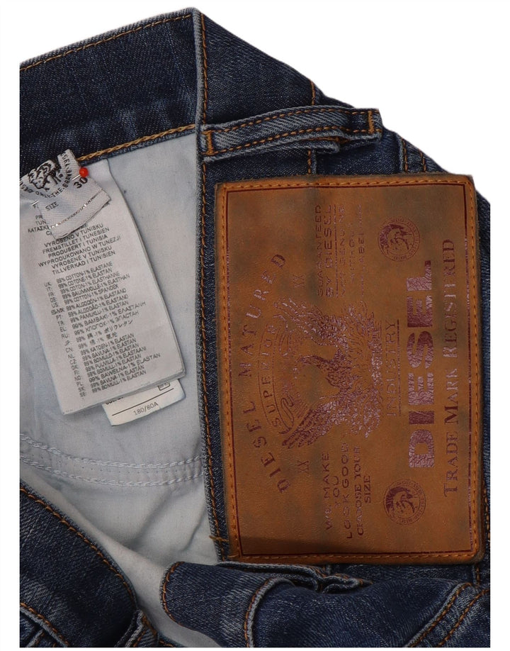 Женские узкие джинсы Diesel W30 L30, синие, хлопок
