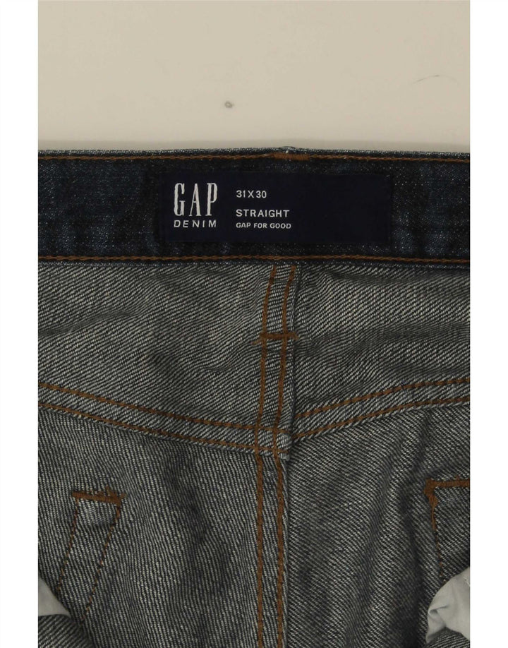 Мужские прямые джинсы Gap W31 L30 темно-синие, хлопок