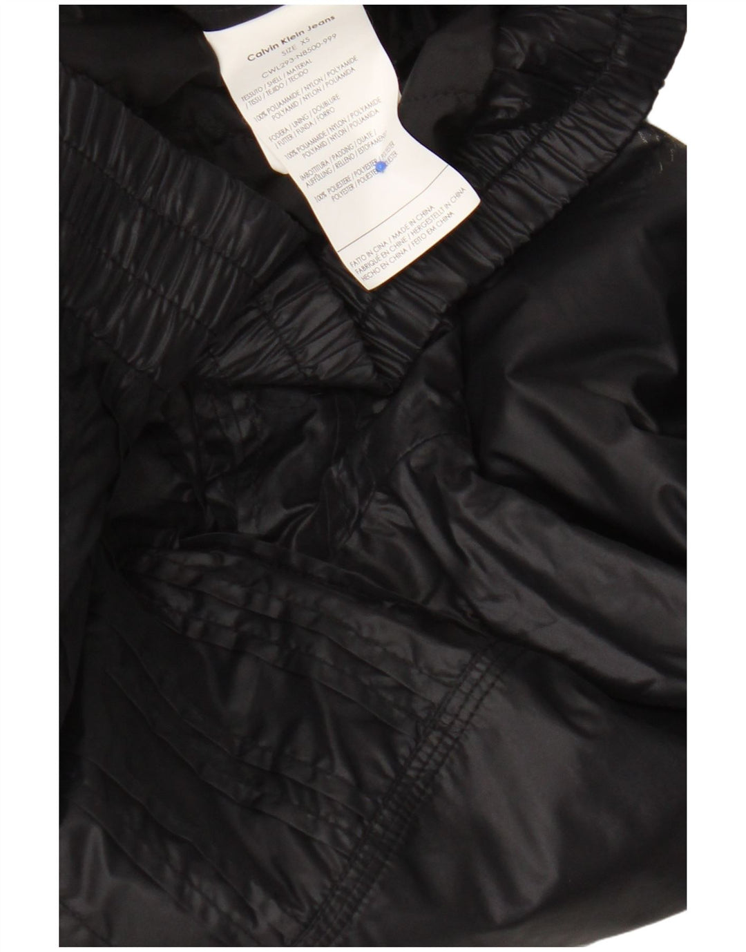 Женский бомбер Calvin Klein UK 6 XS, черный нейлон