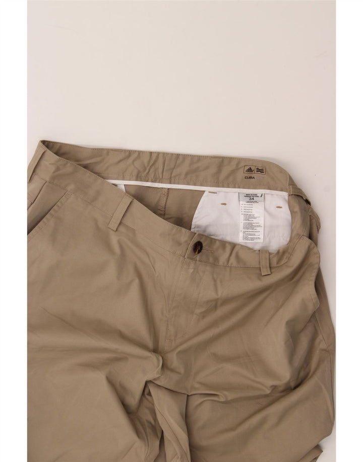 ADIDAS Mens Climacool Straight Chino Trousers W34 L34 Beige Polyester Vintage Adidas and Second-Hand Adidas from Messina Hembry 
