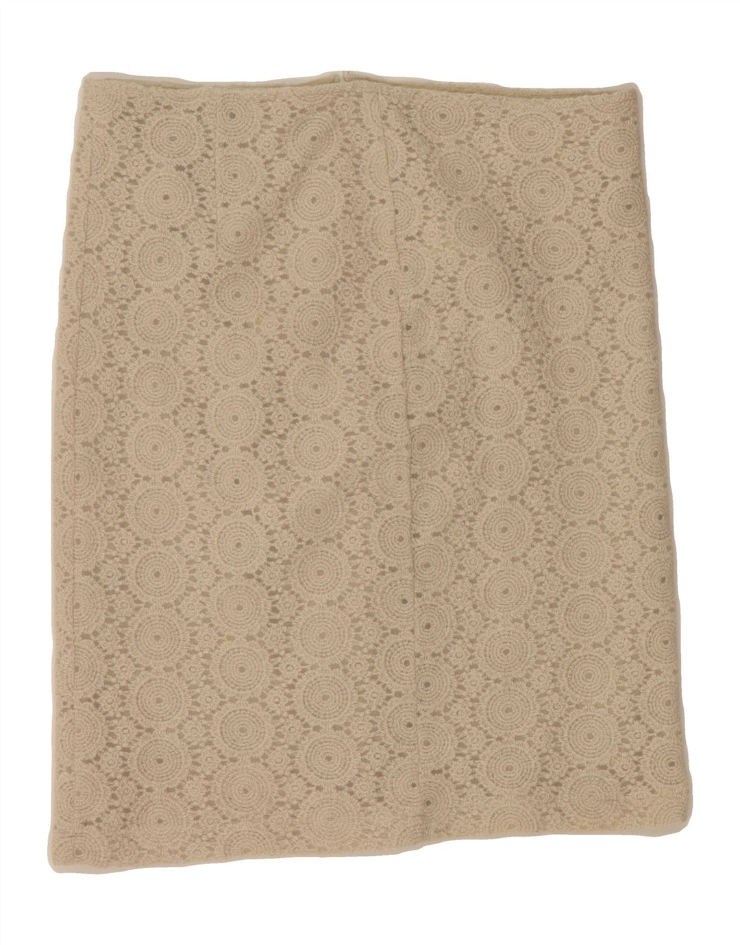 BENETTON Womens Straight Skirt IT 42 Medium W30  Beige Paisley Polyester Vintage Benetton and Second-Hand Benetton from Messina Hembry 