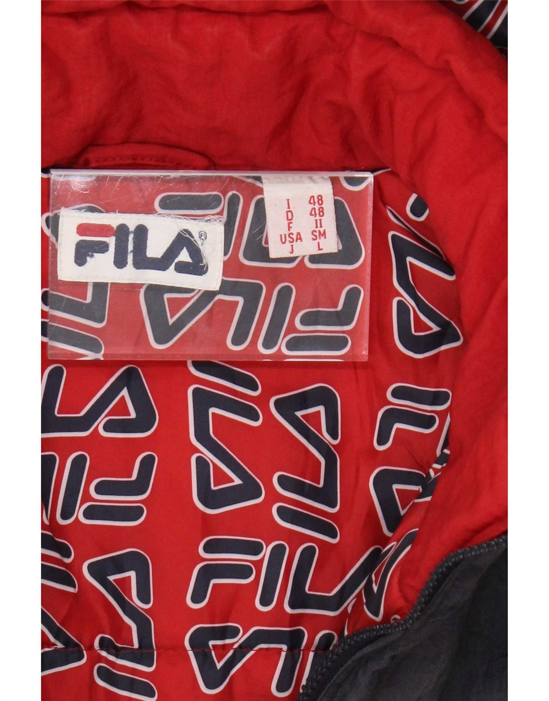 Fila Мужская ветровка с капюшоном IT 48 Medium Navy Blue Colorblock