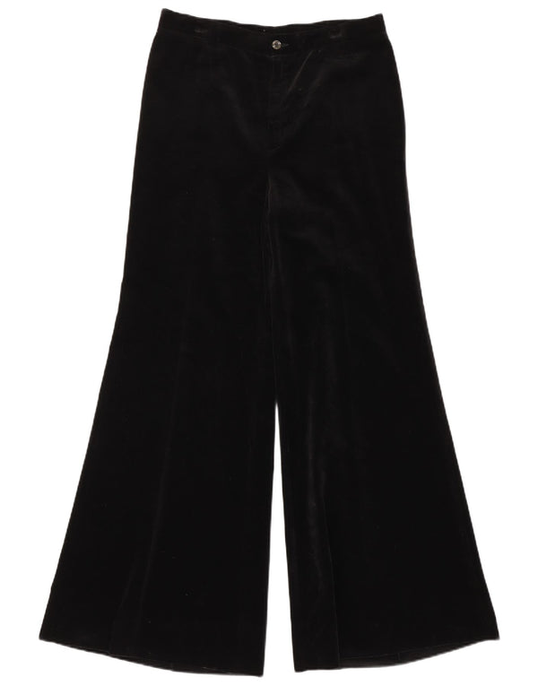 ВИНТАЖНЫЕ женские повседневные брюки с завышенной талией IT 46, большие W30 L30, черные