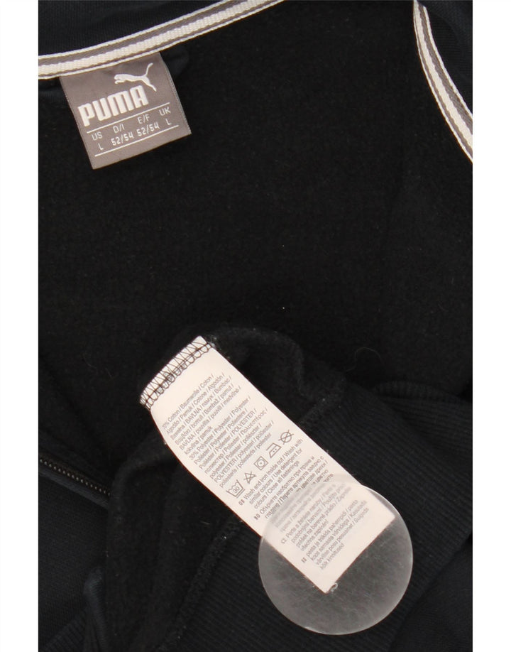 Мужской спортивный костюм Puma, большая черная хлопковая куртка