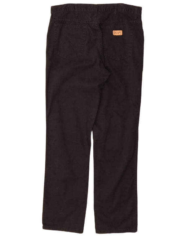Мужские прямые повседневные брюки Wrangler Texas W36 L34, черный хлопок