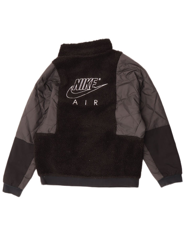 Флисовая куртка-пуловер Nike для мальчиков 13–14 лет XL, черный полиэстер
