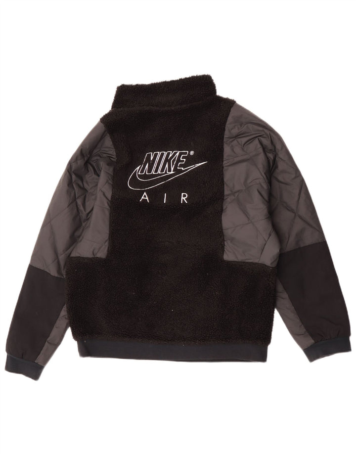 Флисовая куртка-пуловер Nike для мальчиков 13–14 лет XL, черный полиэстер