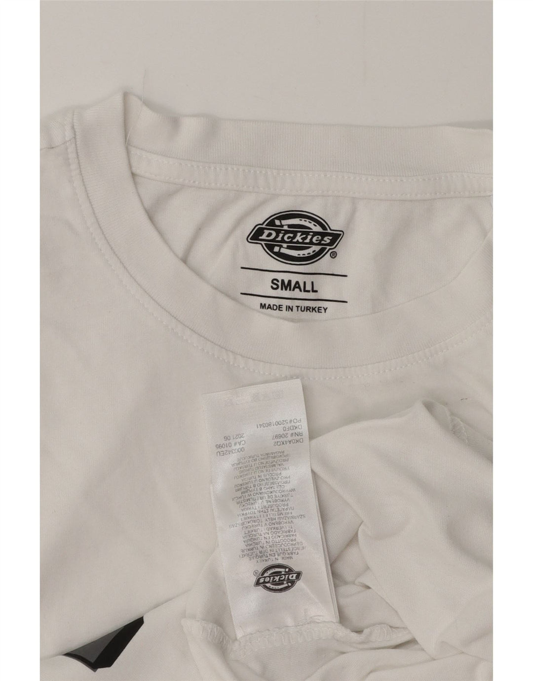 DICKIES Мужская футболка с рисунком, маленький белый хлопок