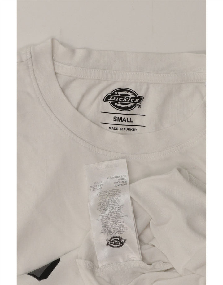 DICKIES Мужская футболка с рисунком, маленький белый хлопок