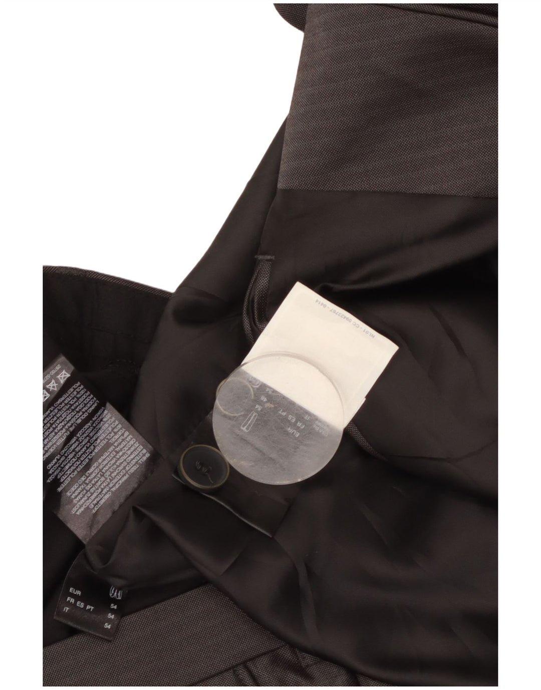 Мужской костюм-тройка Angelo Litrico EU 54 2XL W38 L30, серый классический в тонкую полоску