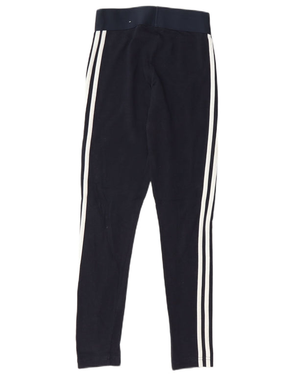 Женские леггинсы Adidas UK 4/6 XS, темно-синий хлопок